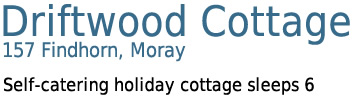 Moray Holiday Cottage in Findhorn - Driftwood Cottage